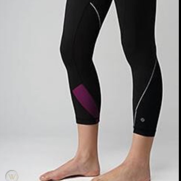 LULULEMON RUN EMPOWER CROP PANTS BLACK Leggings - Picture 3 of 11